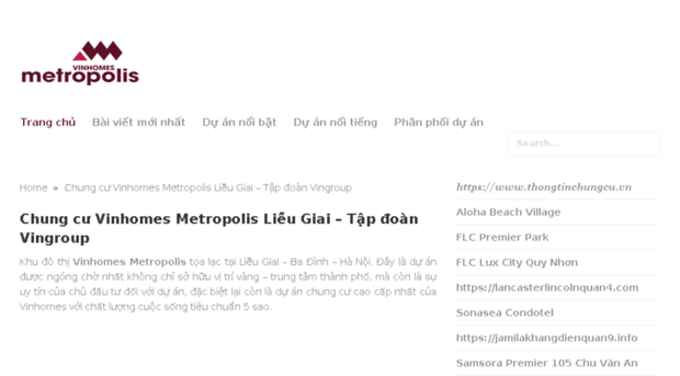 vinhomes-metropolis.info
