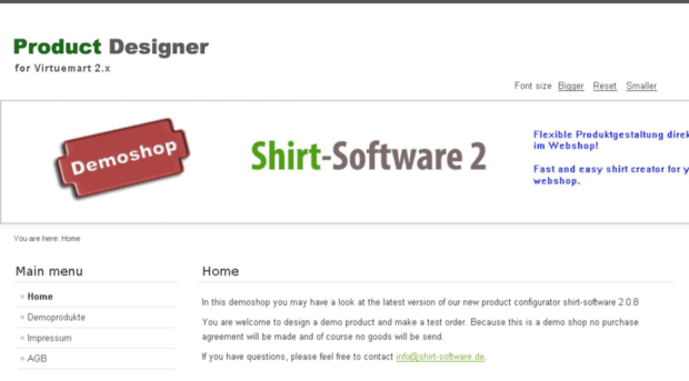 virtuemart2.shirt-software.de