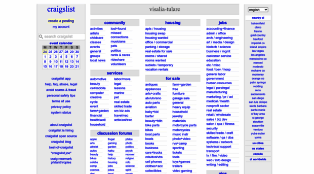 visalia.craigslist.org