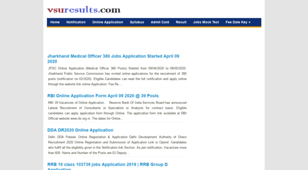 vsuresults.com