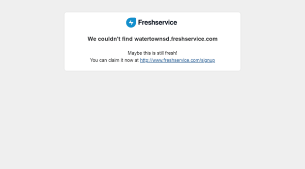 watertownsd.freshservice.com