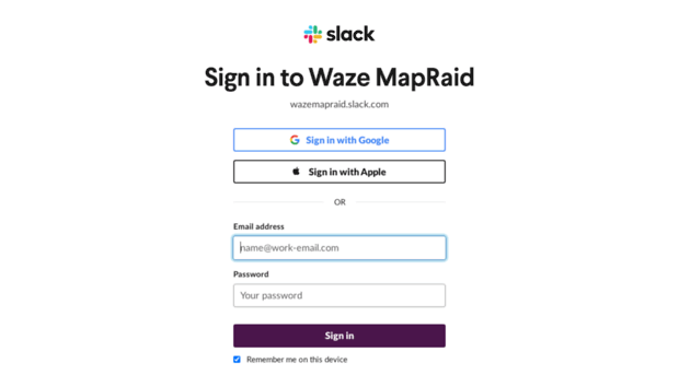 wazemapraid.slack.com