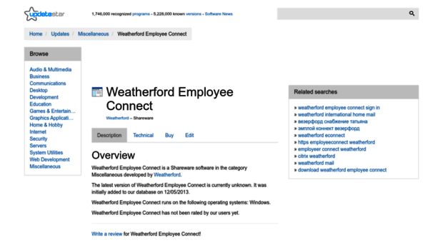 weatherford-employee-connect.updatestar.com