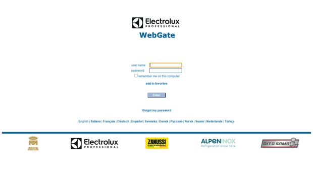 webgate.electrolux.com