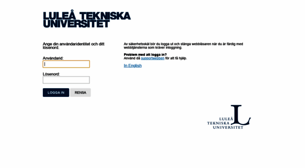 weblogon.ltu.se