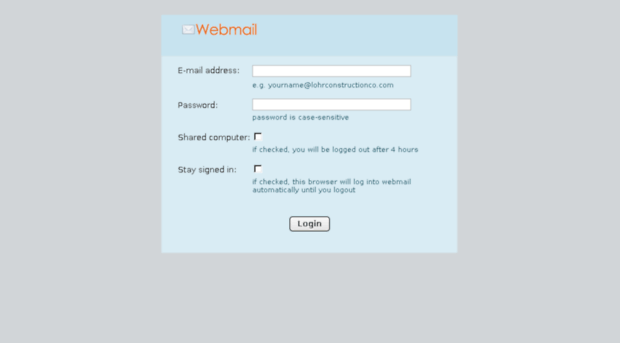 webmail.lohrconstructionco.com