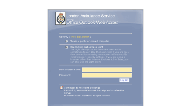 webmail.londonambulance.nhs.uk