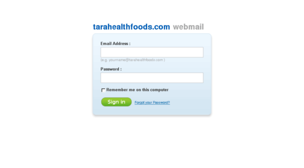 webmail.tarahealthfoods.com