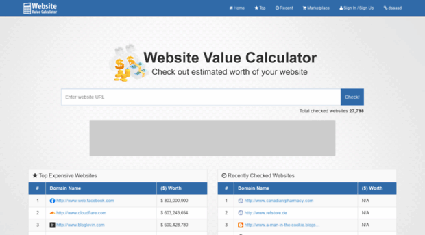 websiteworth.info