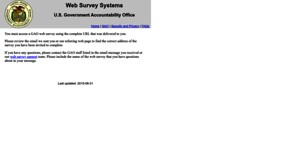 websurveys.gao.gov