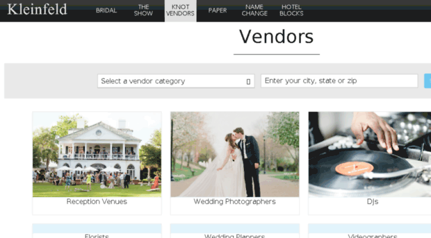 weddingvendors.kleinfeldbridal.com