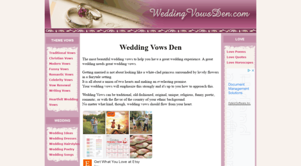 weddingvowsden.com