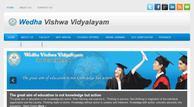 wedhavishwavidyalayam.com