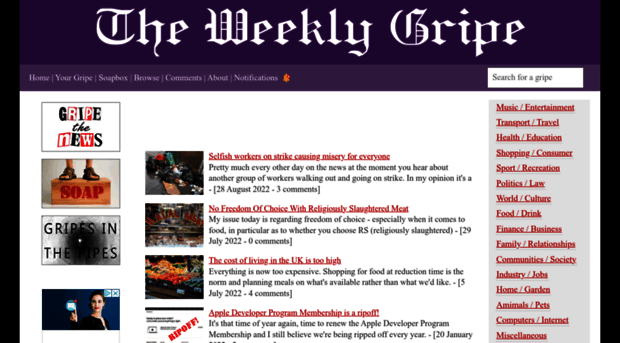 weeklygripe.co.uk