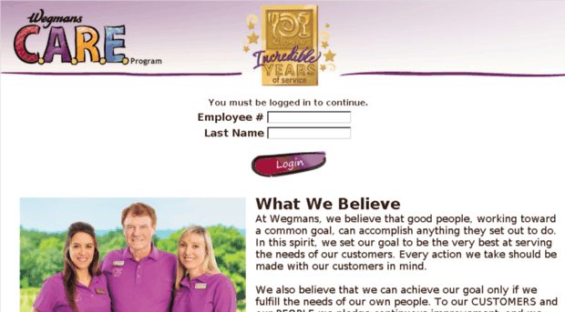 wegmansyearsofservice.com