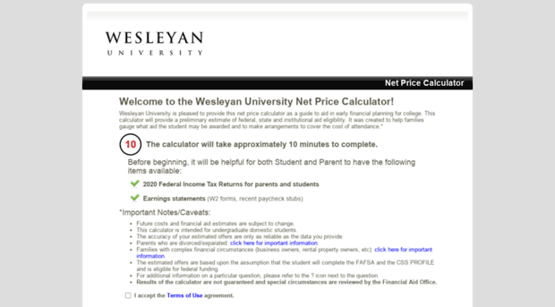 wesleyan.studentaidcalculator.com