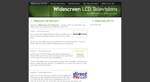 widescreenlcdtelevisions.co.uk