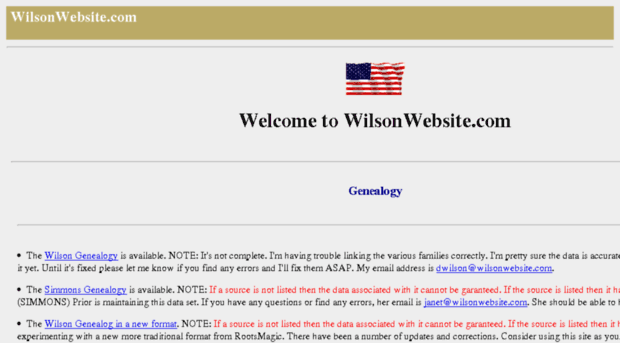 wilsonwebsite.com