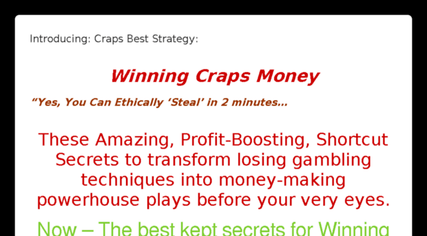 winningcrapsmoney.com