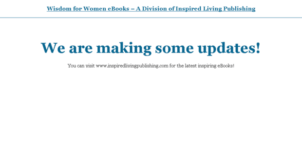 wisdomforwomenebooks.com