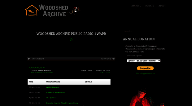 woodshedarchive.org