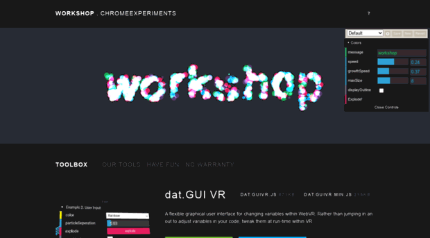 workshop.chromeexperiments.com