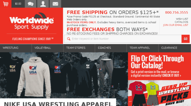 wrestling-volleyball-gear-apparel.wwsport.com