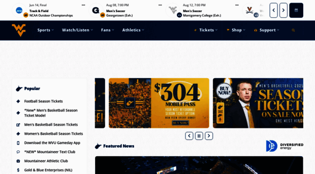 wvusports.com