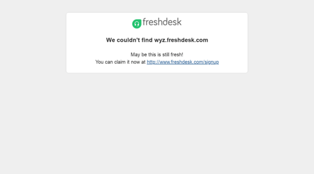 wyz.freshdesk.com