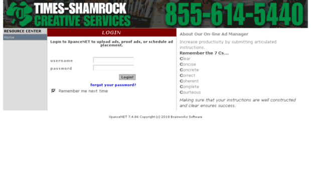 xpancenet.timesshamrock.com